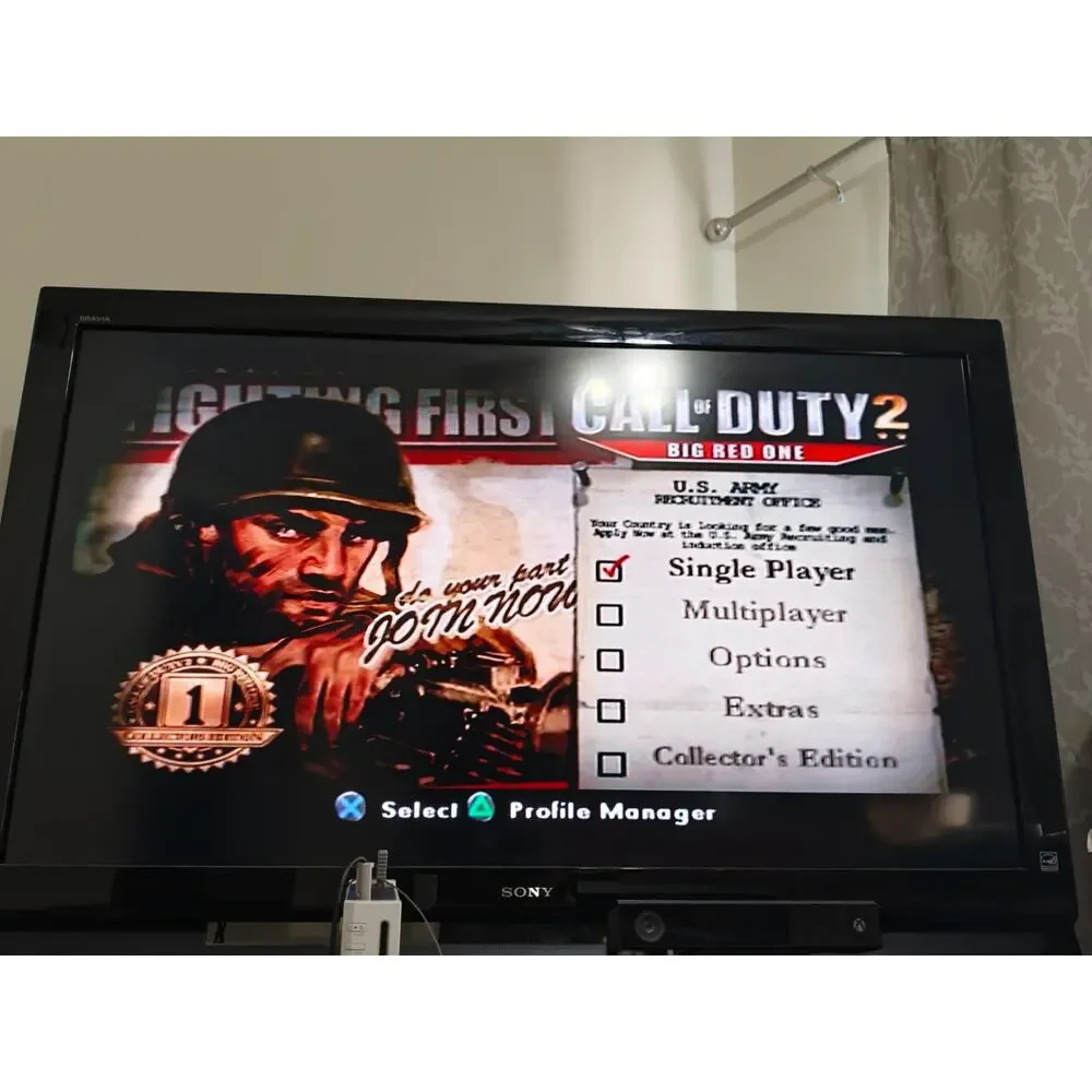 Call of Duty 2 Big Red One PS2 CIB Complete